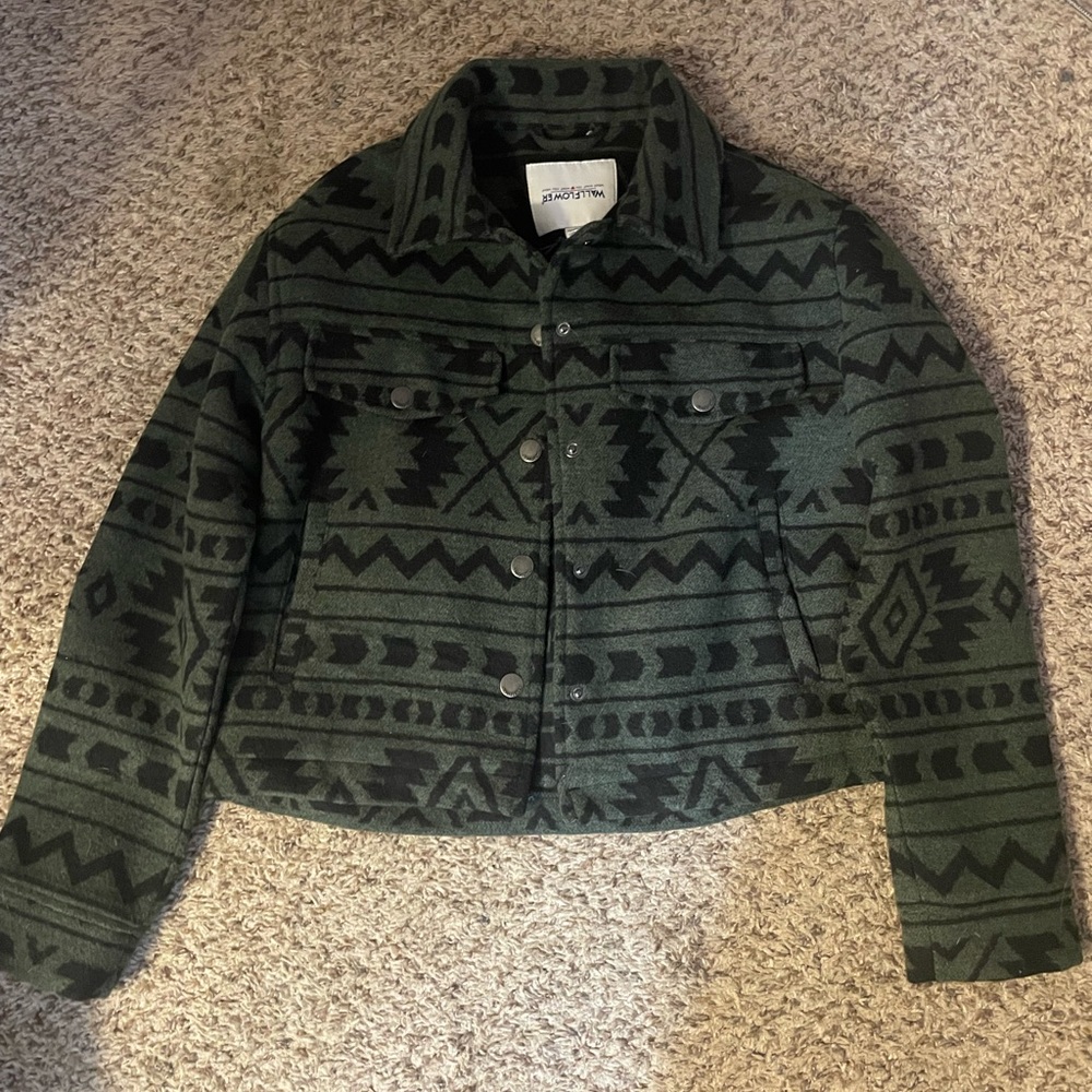 Aztec Print Shacket